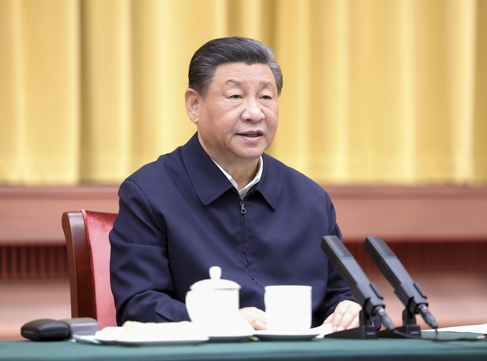 2024年3月20日下午，中共中央總書記、國家主席、中央軍委主席習(xí)近平在湖南省長沙市主持召開新時代推動中部地區(qū)崛起座談會并發(fā)表重要講話。新華社記者 鞠鵬 攝 