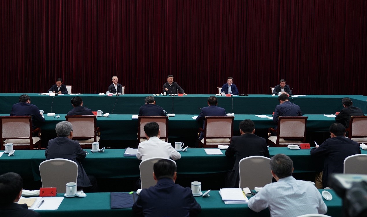 2019年5月20日至22日，中共中央總書記、國家主席、中央軍委主席習(xí)近平在江西考察，主持召開推動中部地區(qū)崛起工作座談會并發(fā)表重要講話。新華社記者 謝環(huán)馳 攝 